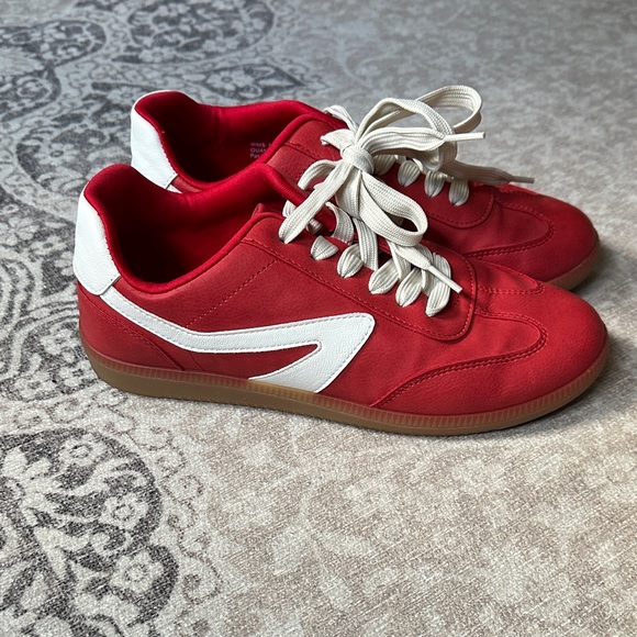 Dolce Vita Red Sneakers - Picture 1 of 9